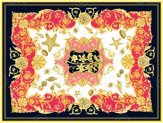 方巾印花华亿平台图片