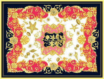 方巾印花华亿平台图片