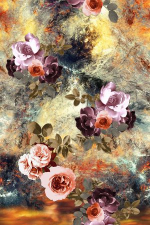 秋冬华亿平台印花华亿平台图片