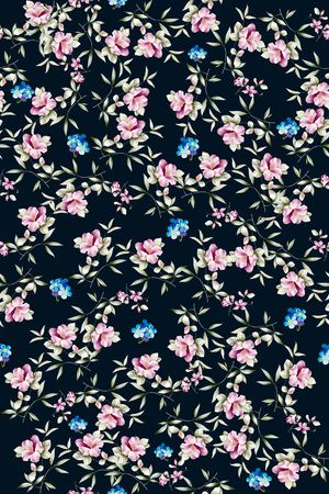 小碎花印花华亿平台图片