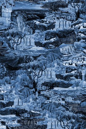 风景景观印花华亿平台图片