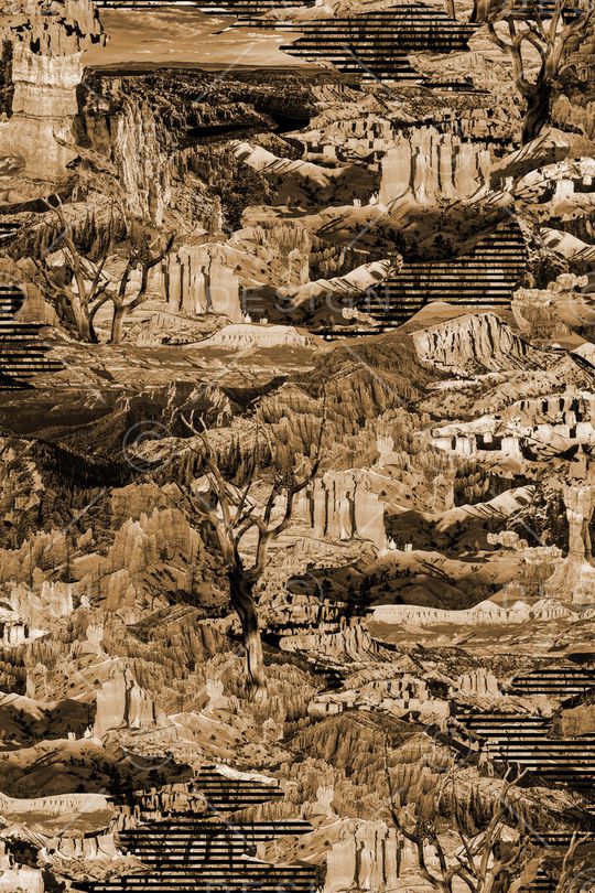 风景景观印花华亿平台图片