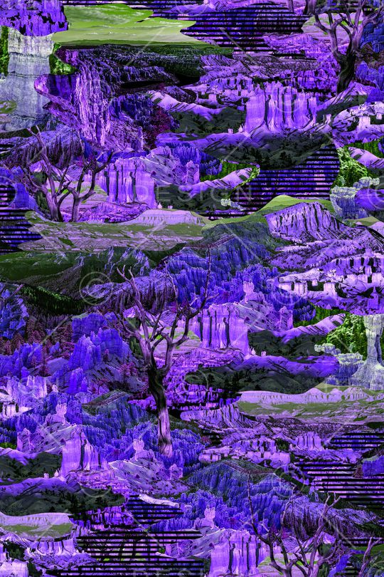 风景景观印花华亿平台图片