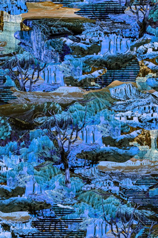 风景景观印花华亿平台图片