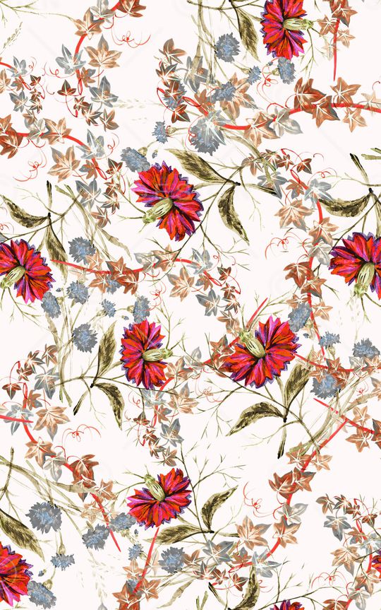 小碎花印花华亿平台图片