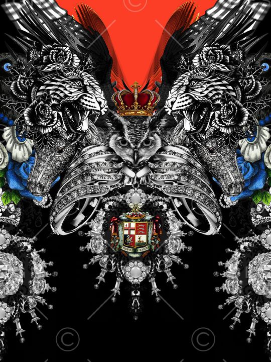 抽象印花华亿平台图片