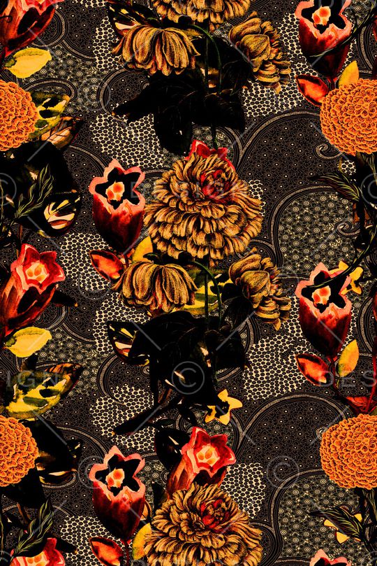 植物印花华亿平台图片