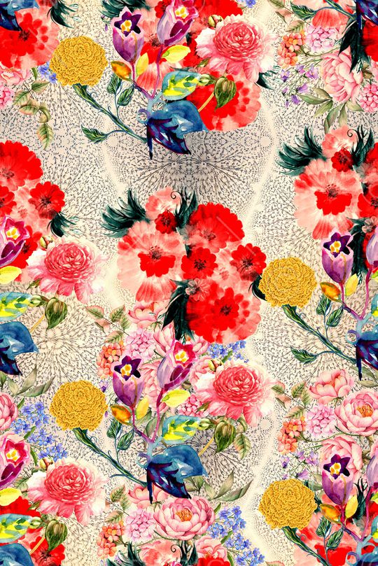 植物印花华亿平台图片