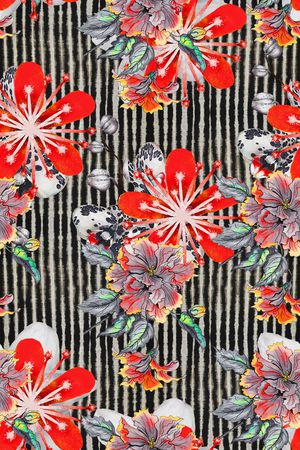 植物印花华亿平台图片