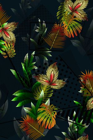 热带华亿平台印花华亿平台图片