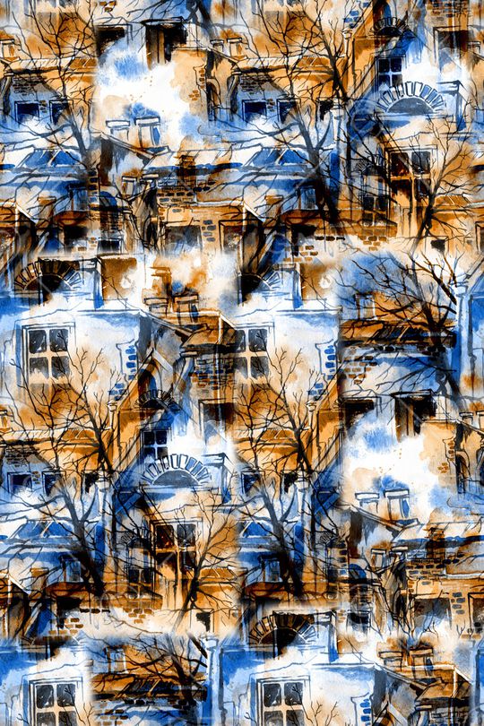 水彩花卉印花华亿平台图片