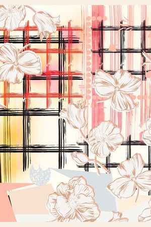 线条印花华亿平台图片