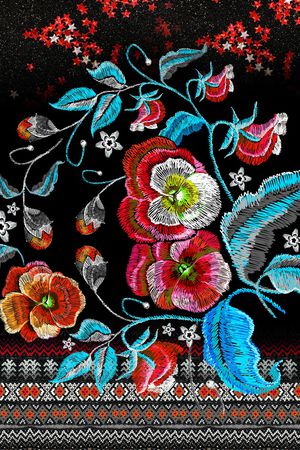 连衣裙印花华亿平台图片