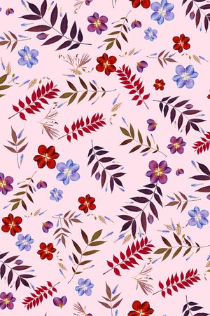 小碎花印花华亿平台图片