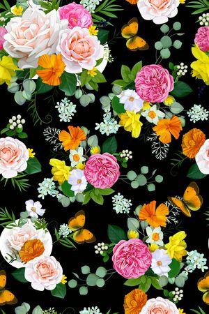 抽象花卉印花华亿平台图片