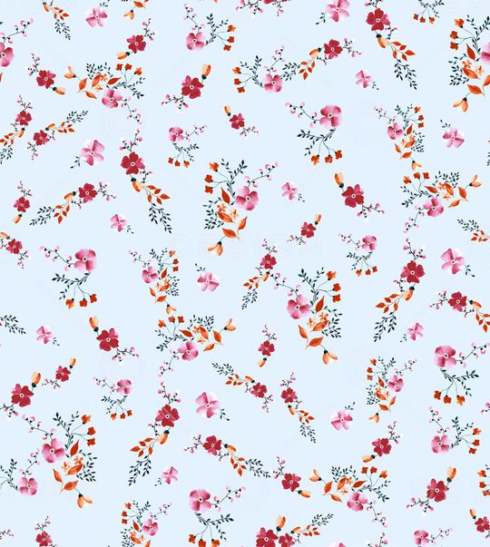 小碎花印花华亿平台图片