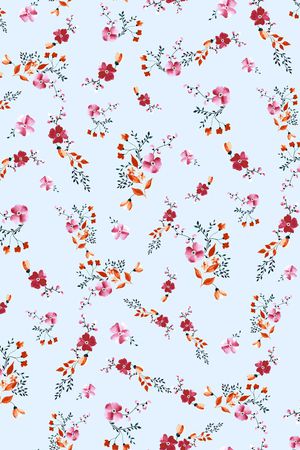 小碎花印花华亿平台图片