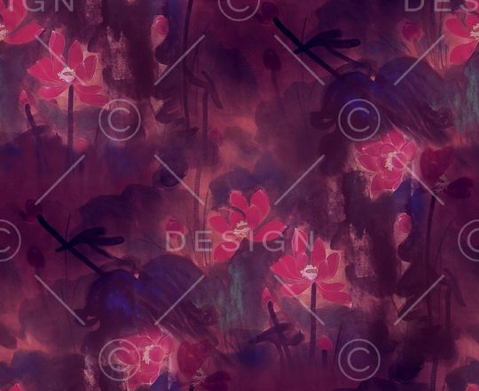 雪纺印花华亿平台图片