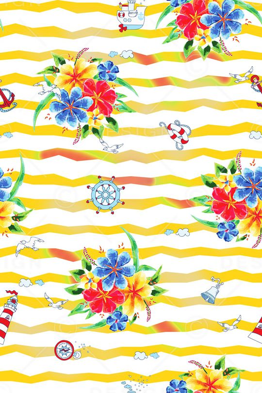 条纹印花华亿平台图片