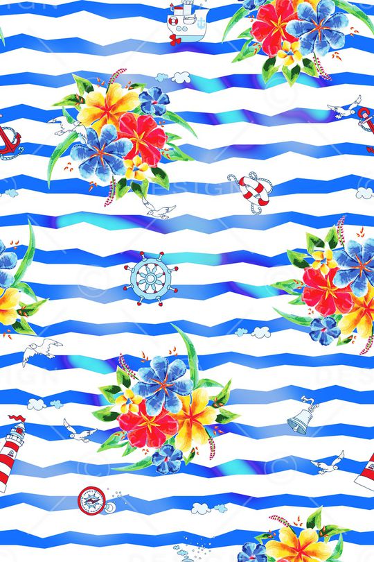 条纹印花华亿平台图片