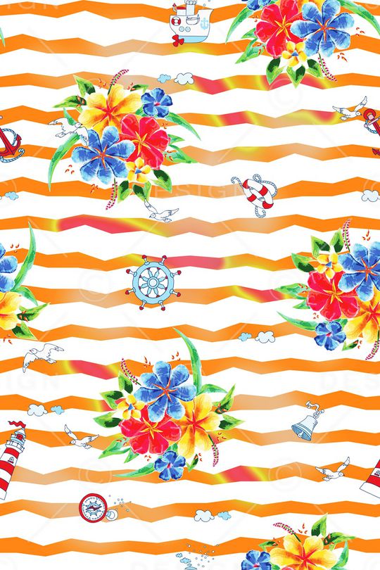 条纹印花华亿平台图片