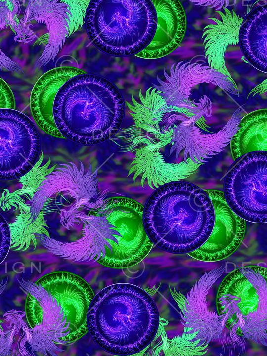 复古印花华亿平台图片