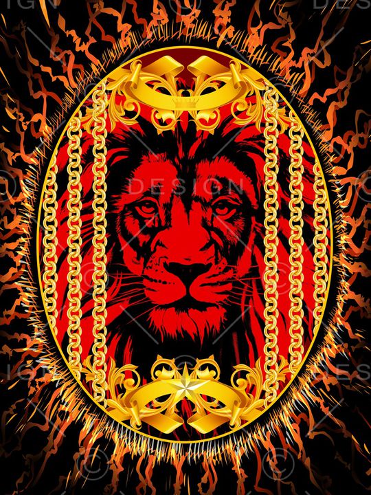 动物头印花华亿平台图片