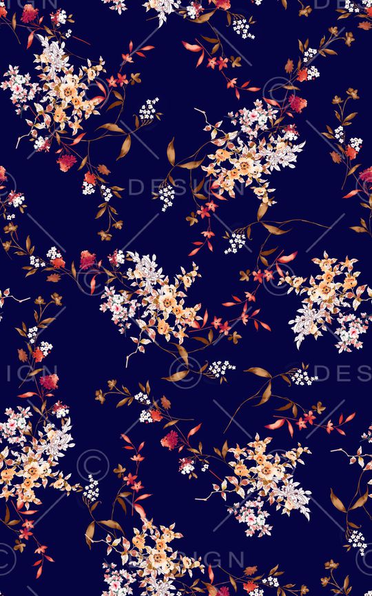 小碎花印花华亿平台图片