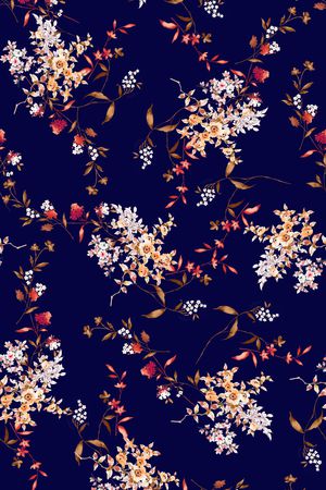 小碎花印花华亿平台图片