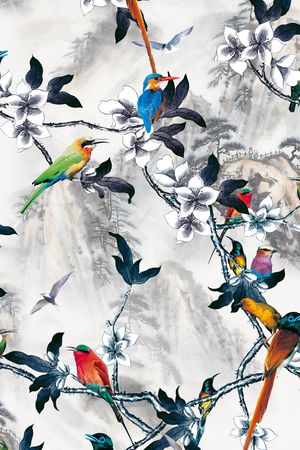 鸟印花华亿平台图片