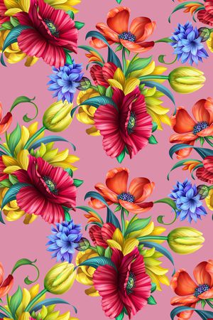 郁金香印花华亿平台图片