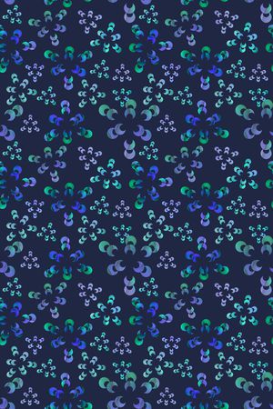 民族花卉印花华亿平台图片