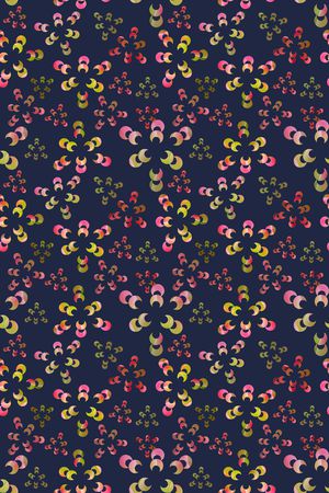 民族花卉印花华亿平台图片