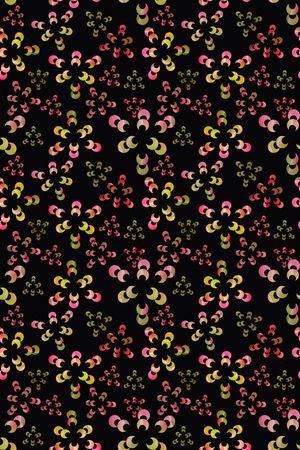 民族花卉印花华亿平台图片