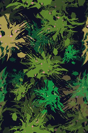 绿植树叶印花华亿平台图片