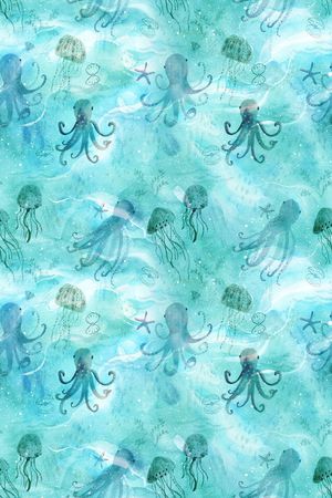 章鱼印花华亿平台图片