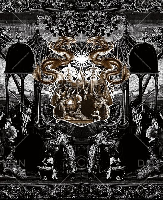 抽象印花华亿平台图片