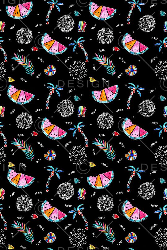 椰子树印花华亿平台图片