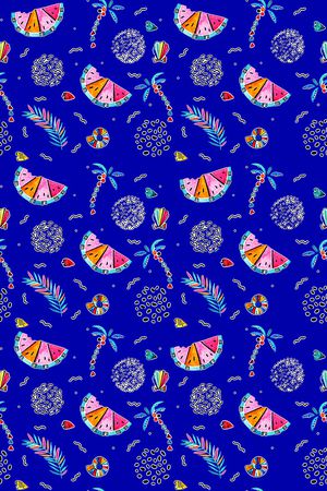 椰子树印花华亿平台图片