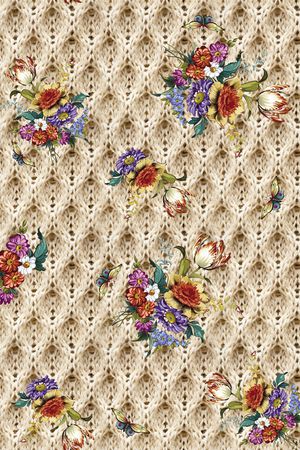 秋冬华亿平台印花华亿平台图片