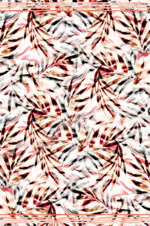 绿植树叶印花华亿平台图片