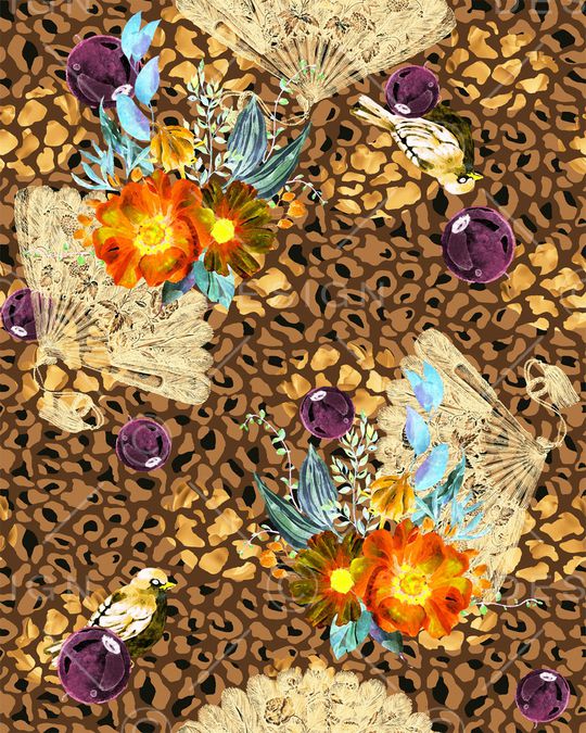 扇子印花华亿平台图片