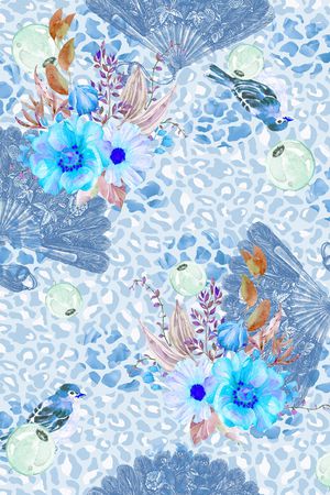 扇子印花华亿平台图片