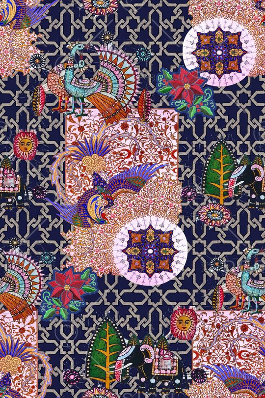 民族风印花华亿平台图片