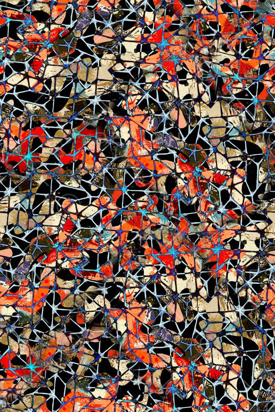 抽象印花华亿平台图片