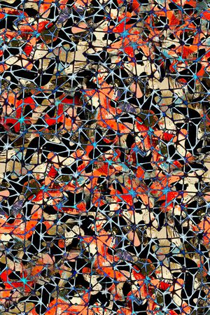 抽象印花华亿平台图片