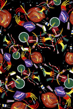 抽象印花华亿平台图片