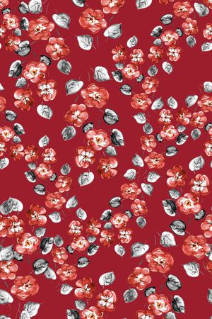 小碎花印花华亿平台图片