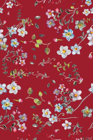 小碎花印花华亿平台图片