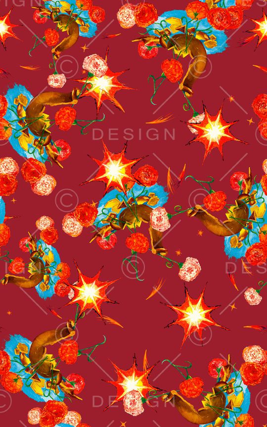 小碎花印花华亿平台图片